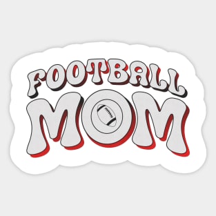 Football Mom Halftone Retro Sticker